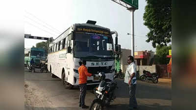 நெல்லை; நாங்குநேரி அருகே நிற்காமல் சென்ற அரசுப் பேருந்து... தூரத்திச் சென்று நியாயம் கேட்ட முன்னாள் ராணுவ வீரர்!