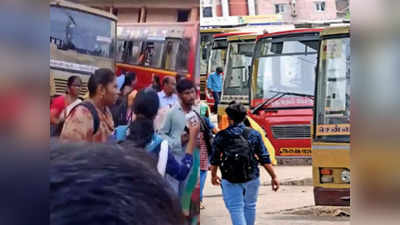 MTC bus: சென்னையில் திடீரென பேருந்துகள் நிறுத்தம்.. பயணிகள் அவதி..!