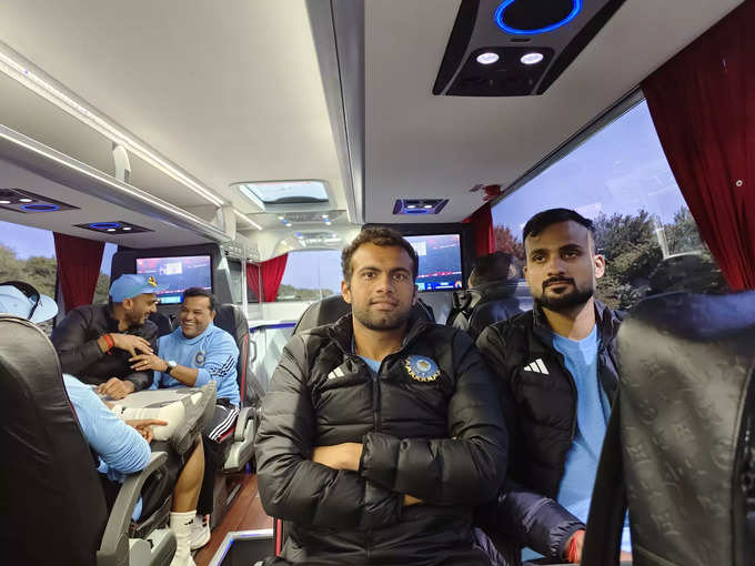Team India members were going for training 