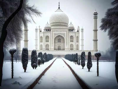 गर्मियों के महीनों में इंडिया गेट से लेकर ताज महल में पड़ गई बर्फ, AI तस्वीरों ने कुछ ऐसा किया कमाल