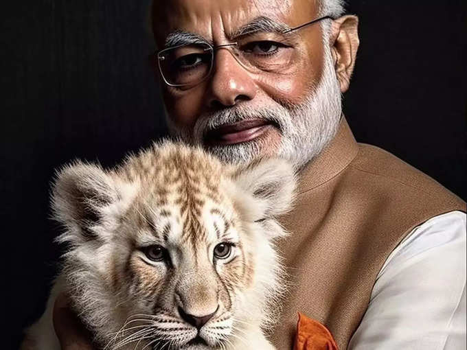 प्रधानमंत्री के साथ कितने आसाम से फोटो खिंचवा रहा है ये शेर