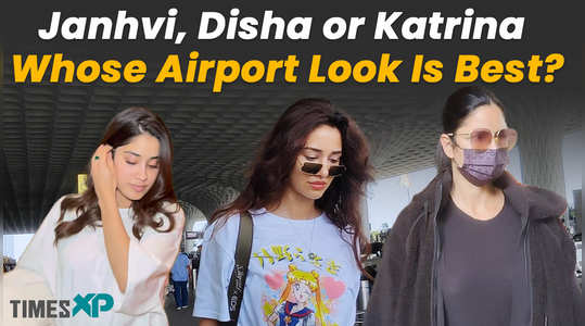 janhvi katrina and disha the three bollywood divas were spotted at the airport