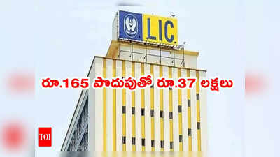 LIC Policy: ఎల్ఐసీ నుంచి అద్భుత పాలసీ.. రూ.165 పొదుపుతో రూ.37 లక్షల రాబడి