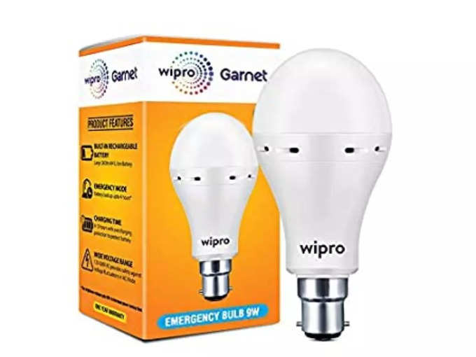 Wipro 9W B22D LED White Emergency Bulb (NE9001) (किंमत - ३८९ रुपये)