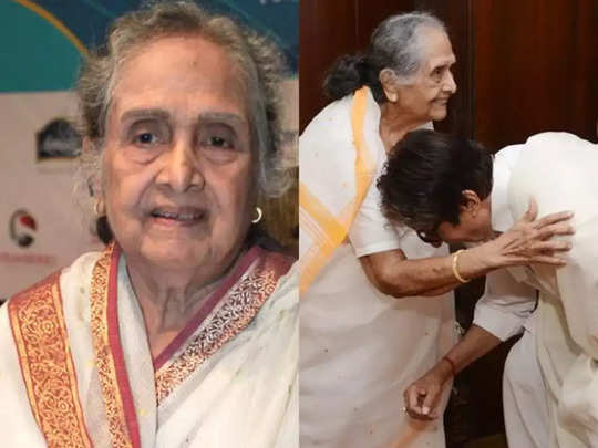 Sulochana Latkar Death: अमिताभ-धर्मेंद्र की ऑनस्क्रीन 'मां' सुलोचना का निधन, 94 साल की उम्र में ली अंतिम सांस - actress sulochana latkar passed away at 94 age - Navbharat Times