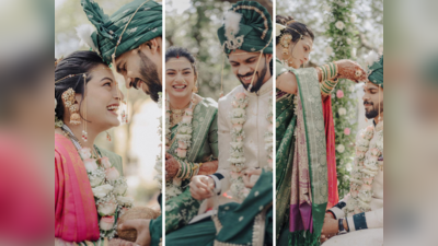 Ruturaj Gaikwad Wedding: हिरवी साडी हिरवा चुडा, ऋतुराजच्या नवरीच्या मराठमोळ्या लुकची चर्चा
