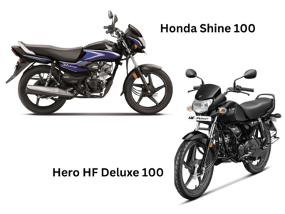 Hero HF Deluxe vs Honda Shine 100 பட்ஜெட் கம்யூட்டர் பைக்கில்  சிறந்தது எது?