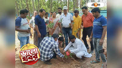 Jhargram News : অরণ্য সুন্দরীর রক্ষায় নতুন গাছ! ঝাড়গ্রামে বৃক্ষরোপণ করল তৃণমূল