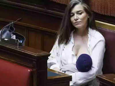 Gilda Sportiello: संसदेत महिला खासदाराने केले आपल्या मुलाचे स्तनपान, सहकाऱ्यांनी वाजवल्या टाळ्या