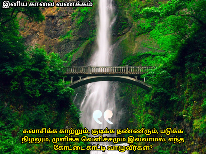 இனிய காலை வணக்கம்!