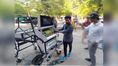 Ghaziabad: गाजियाबाद में नालों और सीवर की सफाई करेगा रोबोट, हो चुका है ट्रायल