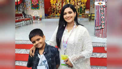 bengali actress priyanka sarkar enjoys holiday with son sahoj during his summer vacation