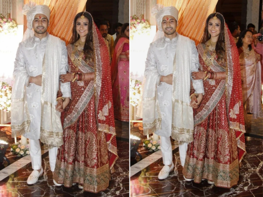 Celeb Wedding: આલિયા ભટ્ટની કઝીન ક્રિષ્ના ભટ્ટ બની સુંદર દુલ્હન, ટ્રેડિશનલ લાલ લહેંગામાં બોયફ્રેન્ડ સાથે લીધા સાત ફેરા 