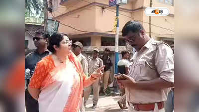 Locket Chatterjee : পাণ্ডুয়া BDO অফিসে ঢুকতে বাধা, পুলিশের সঙ্গে বচসায় জড়ালেন BJP সাংসদ লকেট