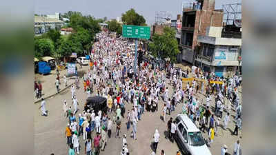 Farmers Protest : शेतकऱ्यांचा MSP साठी संघर्ष सुरुच, दिल्ली चंदीगड महामार्ग रोखला, पोलिसांचा लाठीमार