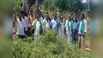 மதுரை உசிலம்பட்டியில் சாலை விரிவாக்க பணி; மரங்களை வெட்ட விவசாயிகள் எதிர்ப்பு!