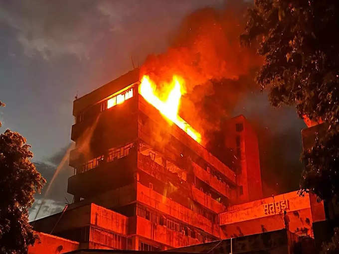 Satpura bhavan fire.