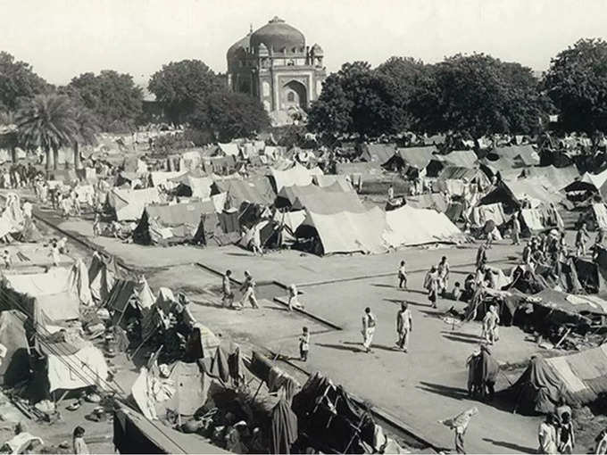 हुमायूं के मकबरे के पास बनाया गया कैंप