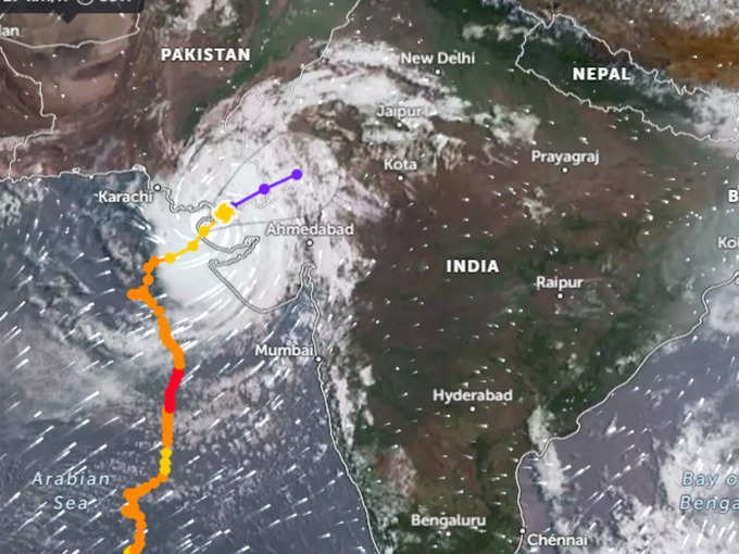 राजस्थान तक जाएगा बिपरजॉय