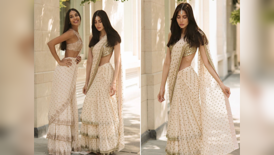 Lisa Haydon Saree: બહેનના લગ્નમાં વ્યસ્ત લિઝા હેડને શૅર કર્યો બ્રાઇડ્સમેડ VIDEO, સાડીની યૂનિક ડિઝાઇન પર કરો નજર 