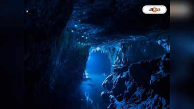 Mysterious Cave: মায়াবী নীলাভ আভায় ভরে থাকে প্রাগৈতিহাসিক গুহা! কারা জ্বালায় আলো?