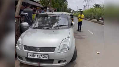 Navi Mumbai : पत्नी बाईकवरून जात होती, रस्त्यात कार दिसली अन् दार उघडून आत पाहताच बसला धक्का