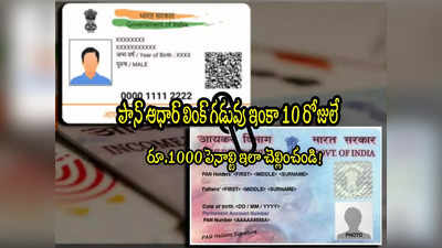 PAN Aadhaar Link: పాన్-ఆధార్ లింక్ రూ.1000 ఫైన్ ఎలా కట్టాలో తెలుసా? ఈ స్టెప్స్ ఫాలో అవ్వండి! 