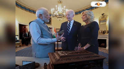 Modi Biden Gift Exchange: সবুজ হিরে-চন্দনকাঠের বাক্স, সস্ত্রীক বাইডেনকে কী কী উপহার দিলেন মোদী? দেখুন ভিডিয়ো