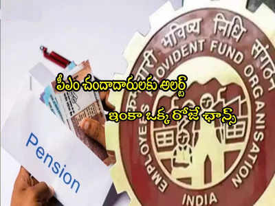 Higher Pension: మీరు అధిక పెన్షన్‌కు అర్హులా.. అయితే ఒక్కరోజే ఛాన్స్.. వెంటనే అప్లై చేసుకోండి!