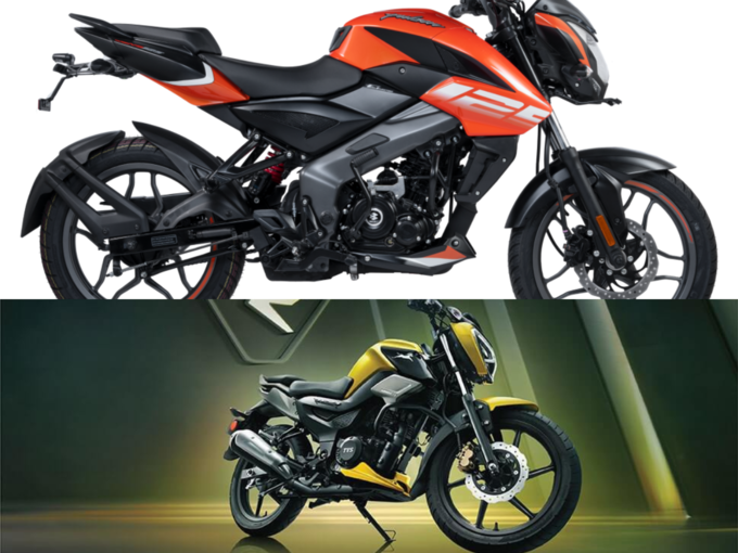 TVS Raider 125 vs Bajaj Pulsar NS 125 Size