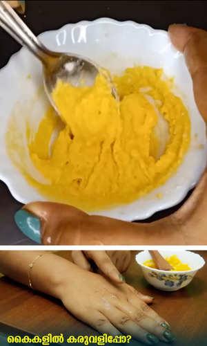 simple remedy to treat tanned hands