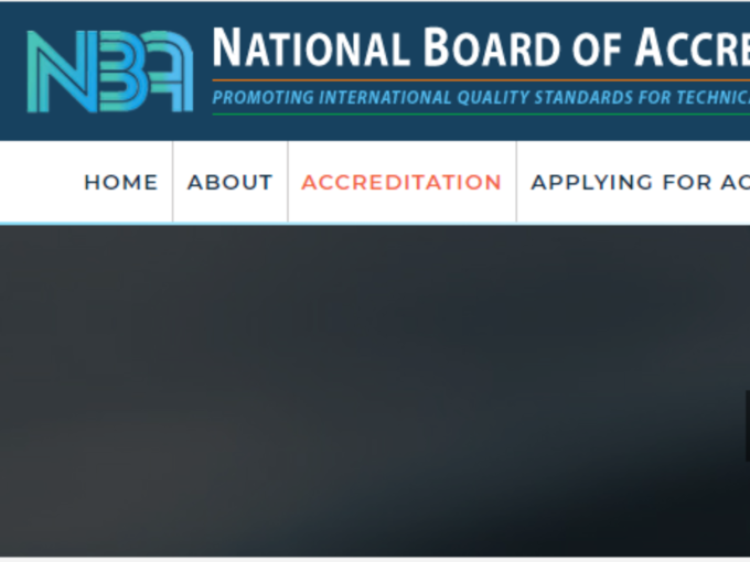 <strong>नॅशनल बोर्ड ऑफ ॲक्रेडीटेशन (एनबीए):</strong>