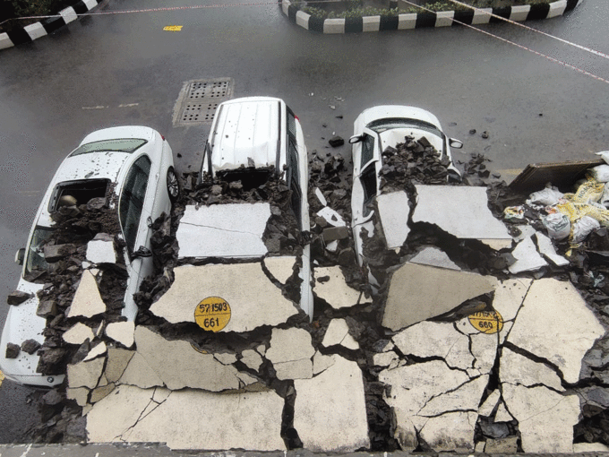 ​Western Expressway Highway पर भरा पानी​