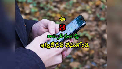 WhatsApp Numbers: మీ ఫోన్లో ఈ 3 నంబర్లను ఇప్పుడే సేవ్ చేయండి.. అన్నీ వాట్సాప్‌లోనే పొందండి!