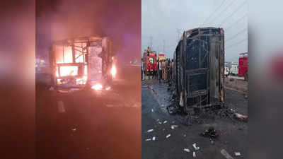 Buldhana Bus Accident : अपघातानंतर बस पेटली, २५ प्रवाशांचा झोपेतच कोळसा, मोबाईलही जळाले, ओळख पटवण्याचा एकच मार्ग