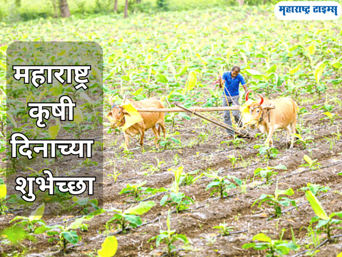 कृषी दिनाच्या हार्दिक शुभेच्छा कृषी दिनाच्या हार्दिक शुभेच्छा