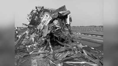 Jalaun news: बुंदेलखंड एक्सप्रेस-वे पर हुआ भीषण सड़क हादसा, ट्रक ड्राइवर और क्लीनर की हुई दर्दनाक मौत