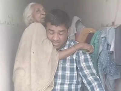 गीता कॉलोनीः बेटे से मिलने दुकान पर आए थे बुजुर्ग दंपती,  तभी लगी भीषण आग, पुलिसवालों ने बचाया