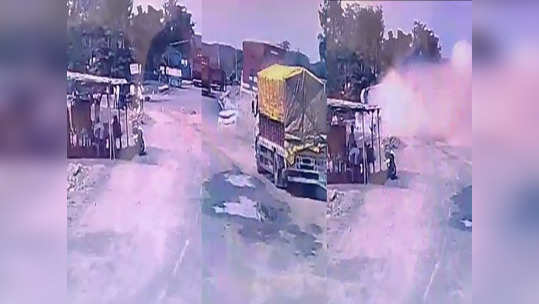 Dhule Accident: आधी वाहनांना उडवलं, नंतर हॉटेलमधील लोकांना चिरडलं; धुळे अपघाताचा थरारक CCTV Footage