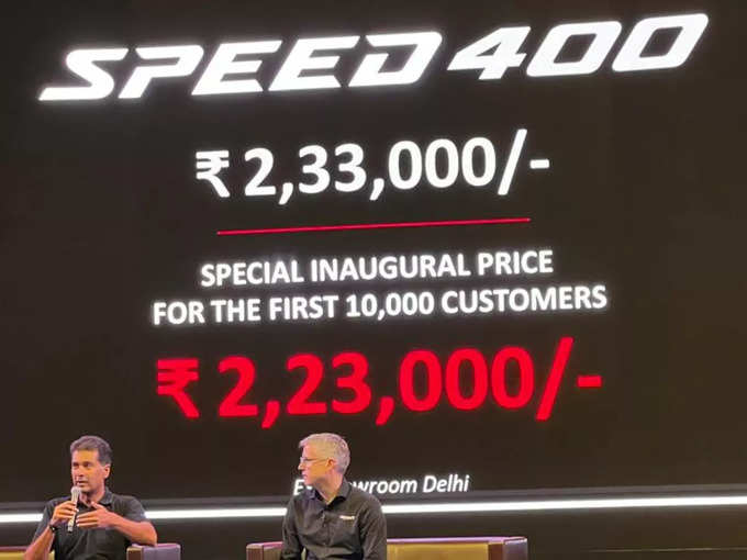 Triumph Speed 400 Price In India