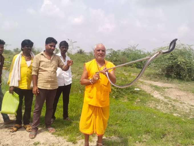 जंग के बाद कोबरा को बाबा ने सेफ पानी में छोड़ दिया