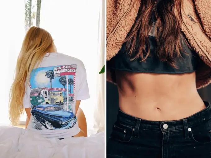 कार्टून कैरेक्टर वाली टी-शर्ट्स और क्रॉप्ड टॉप