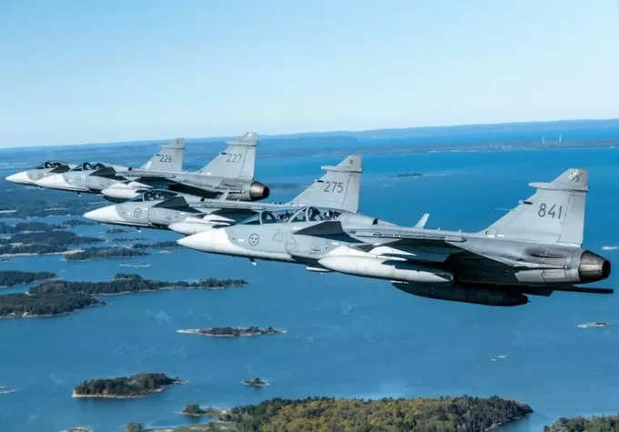 स्वीडन के वायु सेना में कितने जहाज