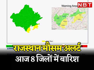 Rajasthan: मानसून फिर पकड़ेगा रफ्तार, राजस्थान के 8 जिलों में आज बारिश की चेतावनी, Kota और Udaipur में भी आसार