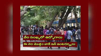 Jobs Mela : వేల సంఖ్యలో ఉద్యోగాలు.. ఈ నెల మొత్తం వాక్‌ ఇన్‌ ఇంటర్వ్యూలు.. ఇలా రిజిస్ట్రేషన్‌ చేసుకోండి..!