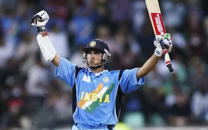 Sourav Ganguly is in fourth place 