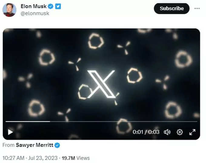 Elon Musk shares video on twitter