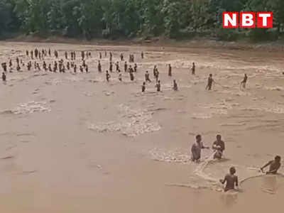 Sehore News: प्रतिबंध के बावजूद पटारा नदी में जान जोखिम में डालकर मछली पकड़ रहे लोग