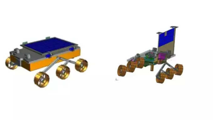 Chandrayaan-3 Rover on Ramp and Deployed Views