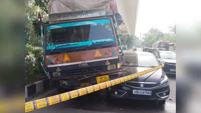 तेज रफ्तार ट्रक की चपेट में आए दिल्ली पुलिस के इंस्पेक्टर ने गंवाई जान, आरोपी ड्राइवर फरार